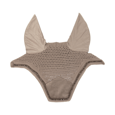 Bonnet Wellington Velvet Pearls Kentucky Beige