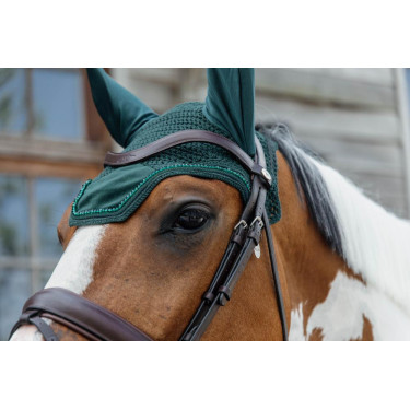 Bonnet Wellington Velvet Pearls Kentucky Vert sapin