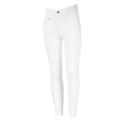 Pantalon Horze Active à fond silicone enfant Blanc
