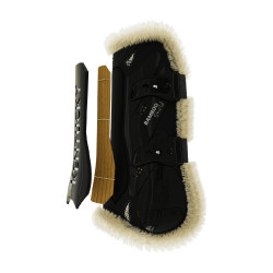 Guêtres Bamboo Élastique mouton vegan Kentucky Noir