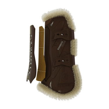 Guêtres Bamboo Élastique mouton vegan Kentucky Marron