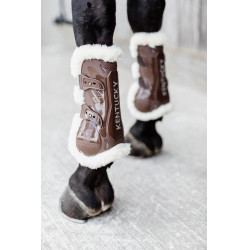 Guêtres Bamboo Élastique mouton vegan Kentucky Marron