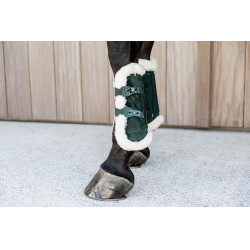 Guêtres Bamboo Élastique Velvet mouton vegan Kentucky Vert foncé Guêtres Bamboo Élastique Velvet mouton vegan Kentucky Vert foncé