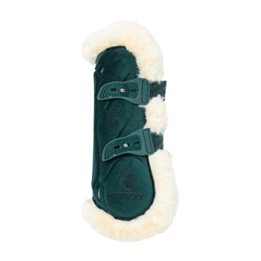 Guêtres Bamboo Élastique Velvet mouton vegan Kentucky Vert foncé Guêtres Bamboo Élastique Velvet mouton vegan Kentucky Vert foncé