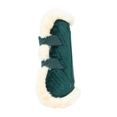 Guêtres Bamboo Élastique Velvet mouton vegan Kentucky Vert foncé Guêtres Bamboo Élastique Velvet mouton vegan Kentucky Vert foncé
