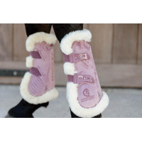 Guêtres Bamboo Élastique Velvet mouton vegan Kentucky Vieux rose