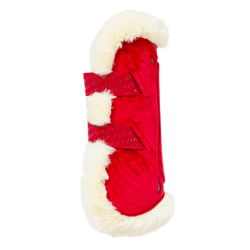 Guêtres Bamboo Élastique Velvet mouton vegan Kentucky Rouge Guêtres Bamboo Élastique Velvet mouton vegan Kentucky Rouge