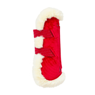 Guêtres Bamboo Élastique Velvet mouton vegan Kentucky Rouge