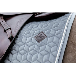 Tapis de selle Basic Velvet jumping Kentucky Gris Tapis de selle Basic Velvet jumping Kentucky Gris