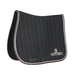 Tapis de selle Fishbone Leather jumping Kentucky Noir