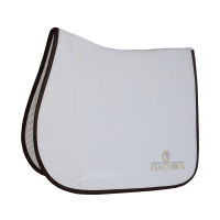 Tapis de selle Fishbone Leather jumping Kentucky Blanc Tapis de selle Fishbone Leather jumping Kentucky Blanc