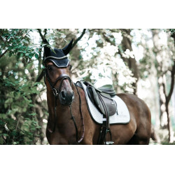 Tapis de selle Fishbone Leather jumping Kentucky Blanc Tapis de selle Fishbone Leather jumping Kentucky Blanc