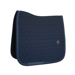 Tapis de selle Glitter Rope dressage Kentucky Bleu marine