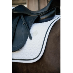 Tapis de selle Glitter Rope dressage Kentucky Blanc / noir Tapis de selle Glitter Rope dressage Kentucky Blanc / noir
