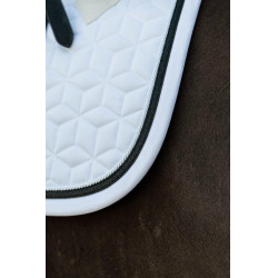 Tapis de selle Glitter Rope dressage Kentucky Blanc / noir Tapis de selle Glitter Rope dressage Kentucky Blanc / noir