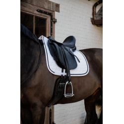 Tapis de selle Glitter Rope dressage Kentucky Blanc / noir Tapis de selle Glitter Rope dressage Kentucky Blanc / noir