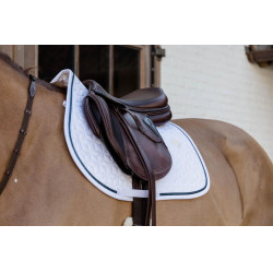 Tapis de selle Glitter Rope jumping Kentucky Blanc / marine Tapis de selle Glitter Rope jumping Kentucky Blanc / marine