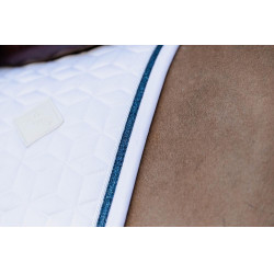 Tapis de selle Glitter Rope jumping Kentucky Blanc / marine Tapis de selle Glitter Rope jumping Kentucky Blanc / marine