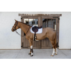 Tapis de selle Glitter Rope jumping Kentucky Blanc / marine Tapis de selle Glitter Rope jumping Kentucky Blanc / marine