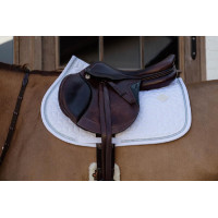 Tapis de selle Glitter Rope jumping Kentucky Blanc