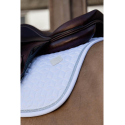 Tapis de selle Glitter Rope jumping Kentucky Blanc