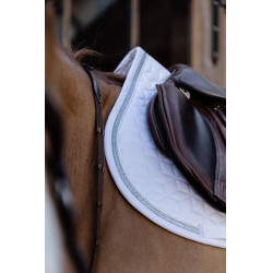 Tapis de selle Glitter Rope jumping Kentucky Blanc