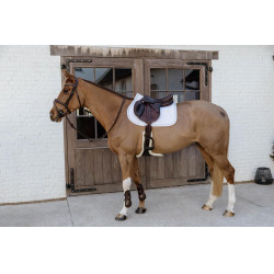 Tapis de selle Glitter Rope jumping Kentucky Blanc