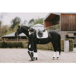 Tapis de selle Pearls dressage Kentucky Blanc