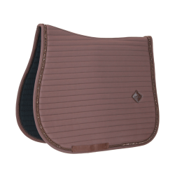 Tapis de selle Pearls jumping Kentucky Marron