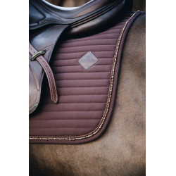 Tapis de selle Pearls jumping Kentucky Marron