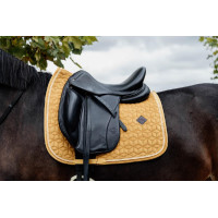 Tapis de selle Velvet dressage Kentucky Moutarde Jaune Tapis de selle Velvet dressage Kentucky Moutarde Jaune