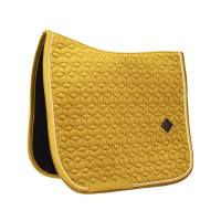 Tapis de selle Velvet dressage Kentucky Moutarde Jaune Tapis de selle Velvet dressage Kentucky Moutarde Jaune