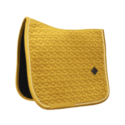 Tapis de selle Velvet dressage Kentucky Moutarde Jaune Tapis de selle Velvet dressage Kentucky Moutarde Jaune