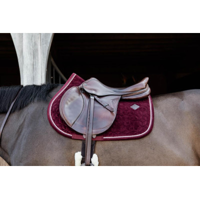 Tapis de selle Velvet jumping Kentucky Bordeaux