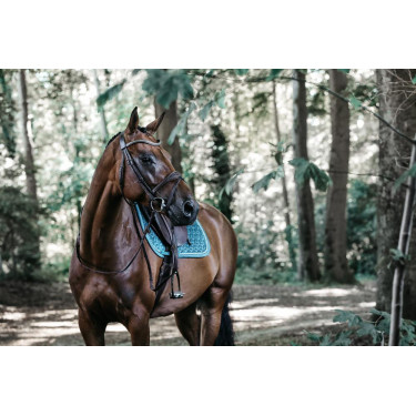 Tapis de selle Velvet jumping Kentucky Emeraude Vert Tapis de selle Velvet jumping Kentucky Emeraude Vert