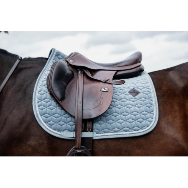 Tapis de selle Velvet jumping Kentucky Bleu clair Tapis de selle Velvet jumping Kentucky Bleu clair
