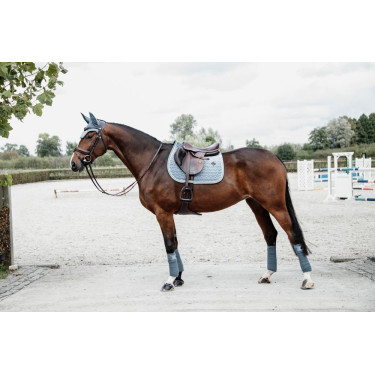 Tapis de selle Velvet jumping Kentucky Bleu clair Tapis de selle Velvet jumping Kentucky Bleu clair