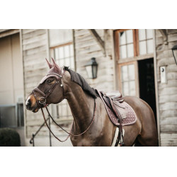 Tapis de selle Velvet jumping Kentucky Parme Rose Tapis de selle Velvet jumping Kentucky Parme Rose