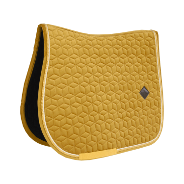 Tapis de selle Velvet jumping Kentucky Moutarde Jaune Tapis de selle Velvet jumping Kentucky Moutarde Jaune