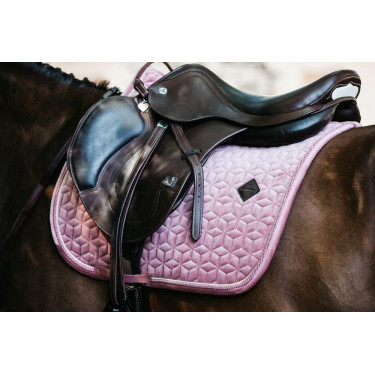 Tapis de selle Velvet jumping Kentucky Vieux rose Tapis de selle Velvet jumping Kentucky Vieux rose