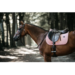 Tapis de selle Velvet jumping Kentucky Vieux rose Tapis de selle Velvet jumping Kentucky Vieux rose