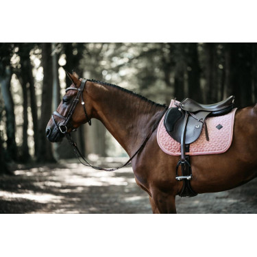 Tapis de selle Velvet jumping Kentucky Vieux rose Tapis de selle Velvet jumping Kentucky Vieux rose