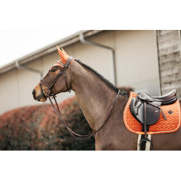 Tapis de selle Velvet jumping Kentucky Orange Tapis de selle Velvet jumping Kentucky Orange