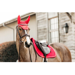 Tapis de selle Velvet jumping Kentucky Rouge Tapis de selle Velvet jumping Kentucky Rouge