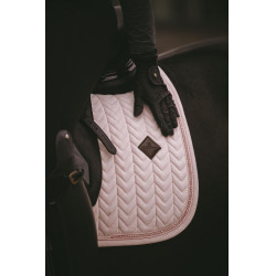 Tapis de selle Velvet Pearls dressage Kentucky Rose pâle