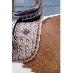 Tapis de selle Velvet Pearls jumping Kentucky Beige