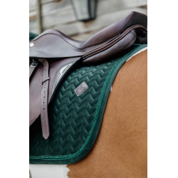 Tapis de selle Velvet Pearls jumping Kentucky Vert sapin Tapis de selle Velvet Pearls jumping Kentucky Vert sapin