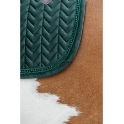 Tapis de selle Velvet Pearls jumping Kentucky Vert sapin Tapis de selle Velvet Pearls jumping Kentucky Vert sapin