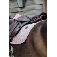 Tapis de selle Velvet Pearls jumping Kentucky Rose pâle Tapis de selle Velvet Pearls jumping Kentucky Rose pâle