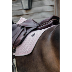 Tapis de selle Velvet Pearls jumping Kentucky Rose pâle Tapis de selle Velvet Pearls jumping Kentucky Rose pâle